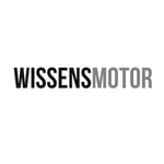 Logo in black and white of the knowledge magazine wissensmotor.de