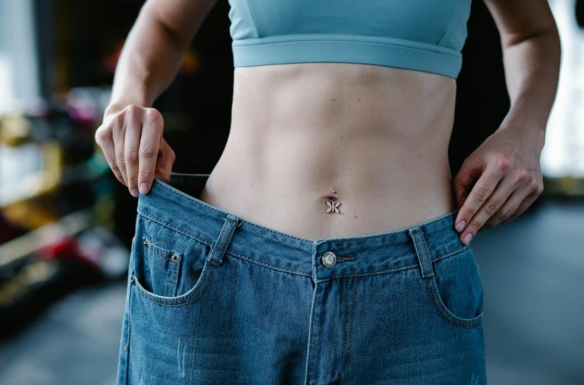 Person going through physical changes after quitting weed